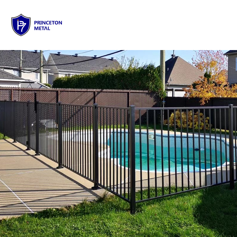 aluminum flat top tubular pool fence
