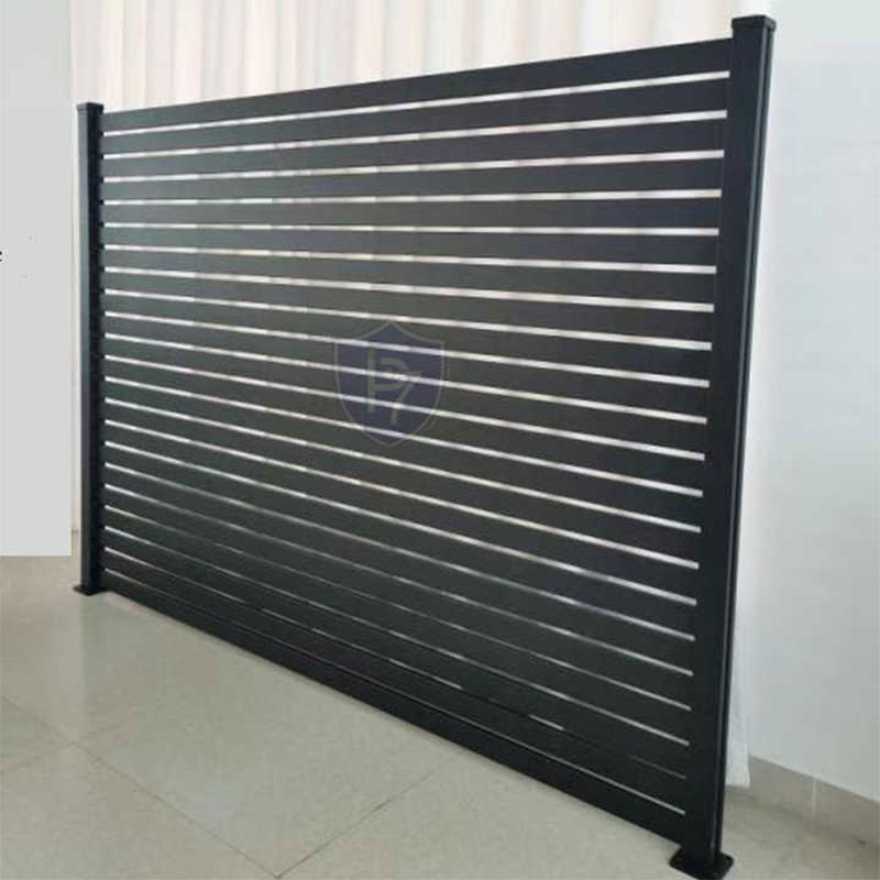 aluminum horizontal slate fence