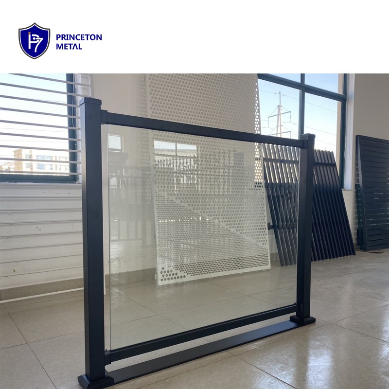 Aluminum glass railing Aluminum glass railing
