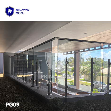 Stainless glass railing Stainless glass railing
